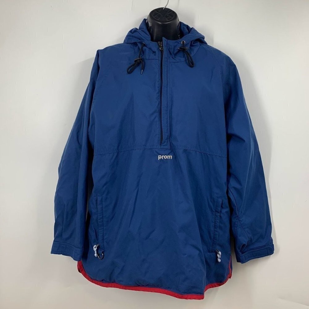 Prom Snowboarding Women's Vintage Apparel Eco‎ Temp Fabric Half Zip Jacket SZ 10